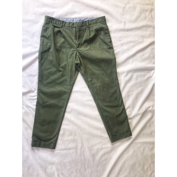 Green Ankle length pants - Picture 3 of 5